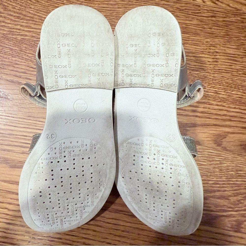 Geox Girl J S. Karly Sandal Silver size 1 - Picture 8 of 8